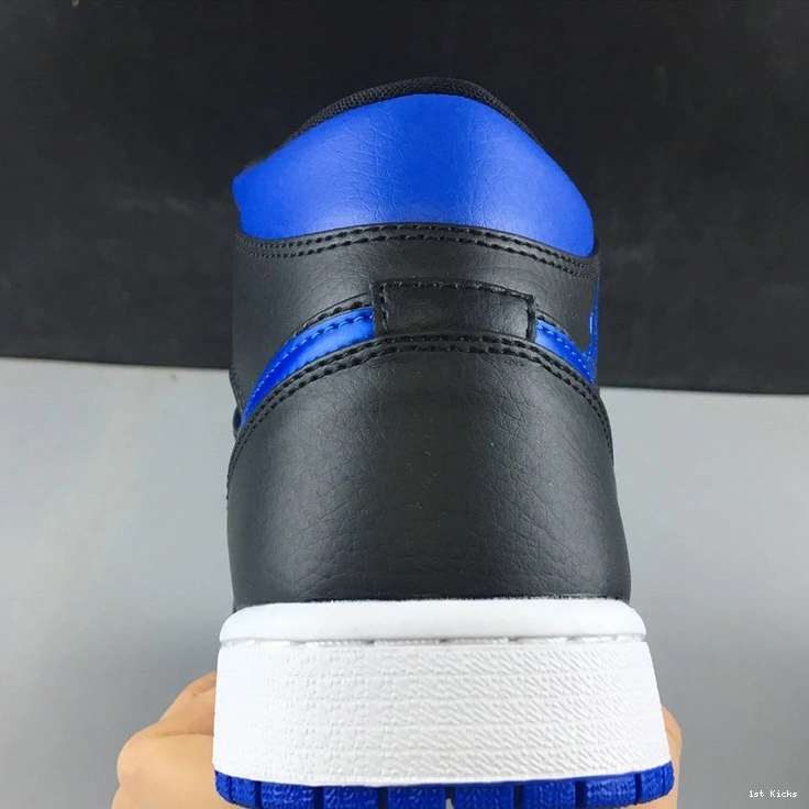 Royal Black Air Jordan Blue Mid 554724-068 1 1023